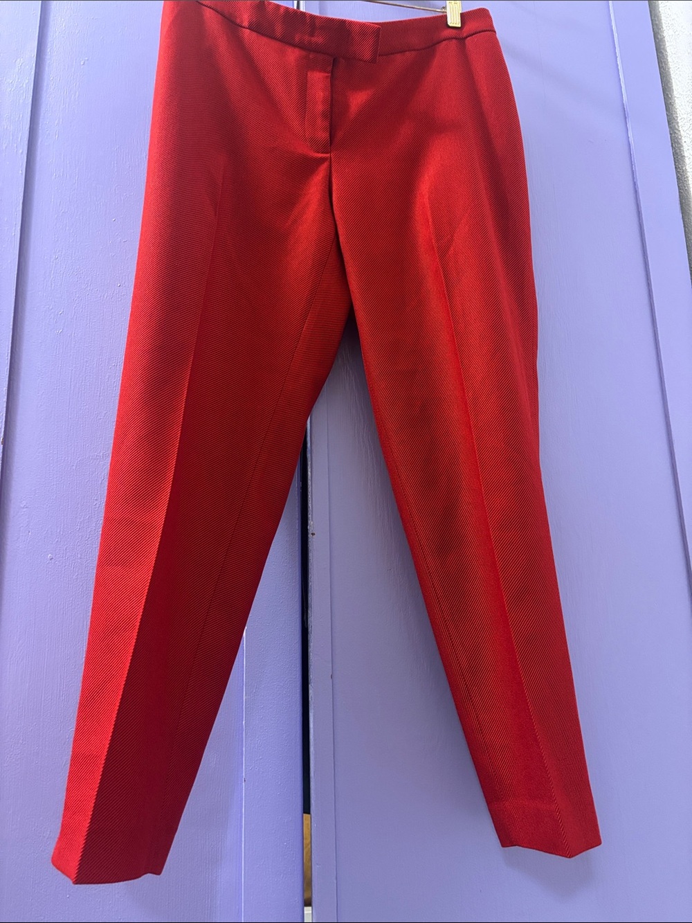 Anne Klein Red Tailored Trousers